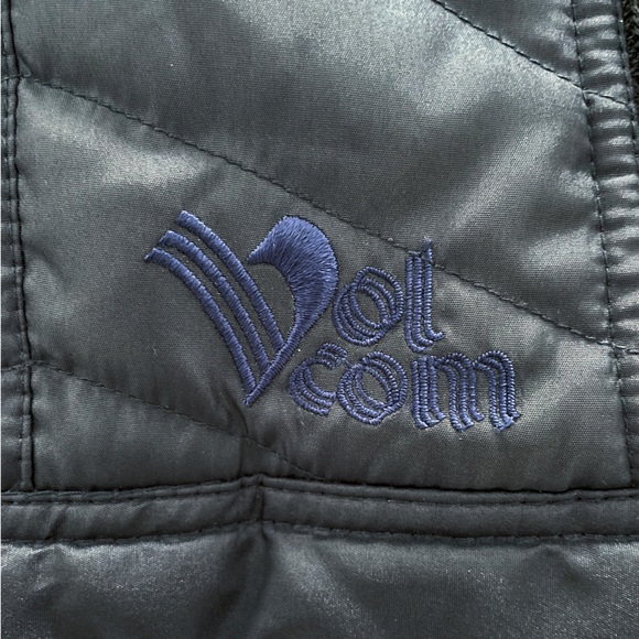 Volcom Women’s Quilted Jacket Sherpa Fleece Lined Black Medium M - Picture 10 of 12